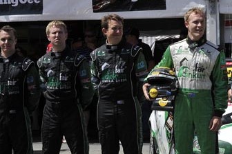 thumb Karl Reindler (far right) with his Fair Dinkum Sheds Racing crew