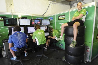 thumb Paul Dumbrell, right, at the Armor All Gold Coast 600