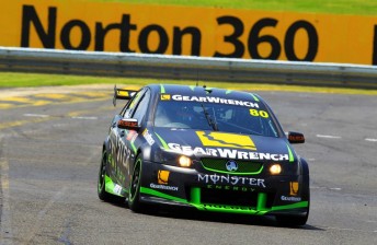 thumb Andrew Thompson heads through Turn 13 at Sandown