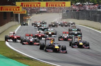 thumb Vettel led from pole until gearbox issues struck