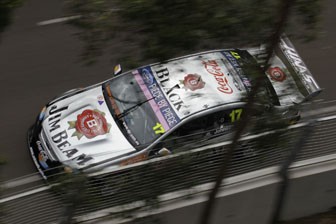 thumb Steve Johnson in his Jim Beam Racing Ford Falcon FG