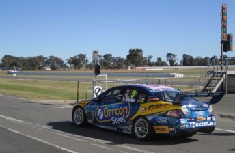 thumb The Orrcon Falon was first on track this morning