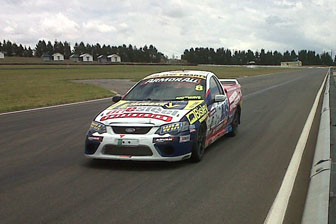 thumb Steve Charman in David Sieders' V8 Ute at Wakefield Park