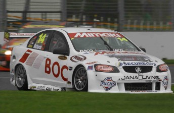 car Jason Richards during the non-championship V8 Supercars race at Albert Park in March this year