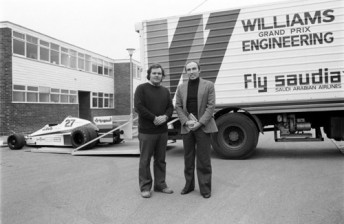car Patrick Head and Frank Williams in 1979