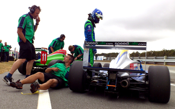 thumb Josh Hill about to climb into his Toyota Racing Series entry