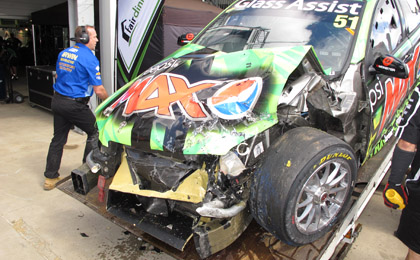 thumb Greg Murphy's wrecked Pepsi Max Commodore
