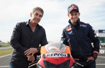 thumb Australian MotoGP world champions Mick Doohan and Casey Stoner