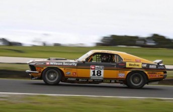 thumb John Bowe in his Mustang at Phillip Island
