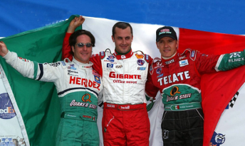 thumb Mexican drivers Mario Dominguez, Michael Jourdain Jr and Andrian Fernandez