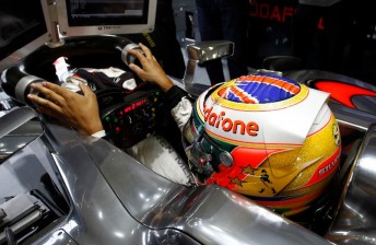thumb Lewis Hamilton is running an altered helmet design at his home Grand Prix this weekend