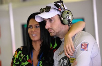 thumb Hinchcliffe in the GRM pit garage with his Australian girlfriend Kirsten Dee