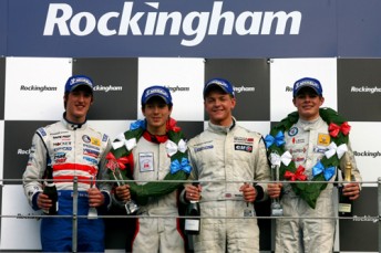 thumb Matthew Brabham (far left) on the Rockingham podium