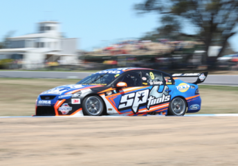 car Shane van Gisbergen during practice at Winton Motor Raceway yesterday