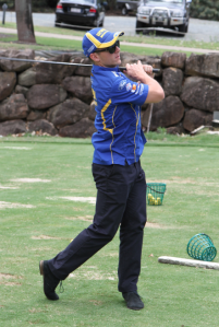 car Holdsworth got into the swing today