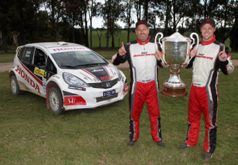 thumb Reigning ARC champions Glen Weston (co-driver) and Eli Evans