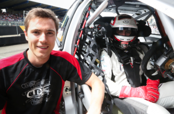Nick McBride with TDR's V8 Supercars Championship driver Tony D'Alberto