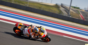 Dani Pedrosa testing at the Circuit Of The Americas track recently