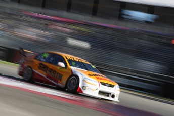 Pole-sitter Chaz Mostert dropped to third after the startline confusion