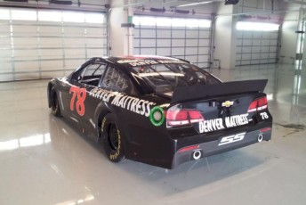 Busch's Sprint Cup Car arrived at the COTA on Monday