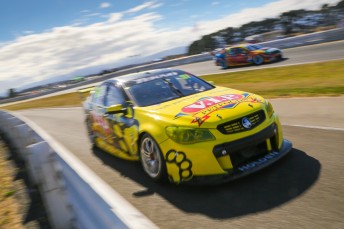 Shane van Gisbergen was lucky to escape an early spill