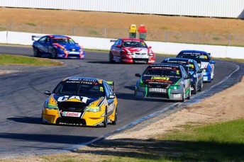 Evangelou scored the victory in his ex-FPR Ford