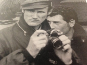 Nigel Snowdon during the filming of the movie, Le Mans. Pic: A French Kiss With Death, Bentley Publishers