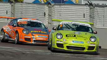 Craig Baird and Nick Percat in Porsche's flagship Carrera Cup