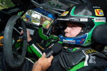 Hayden Paddon is third in WRC2