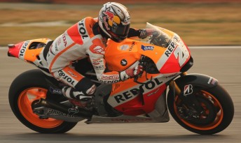 Dani Pedrosa was equal-fastest