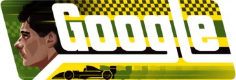 Google's home page is today adorned with Senna artwork