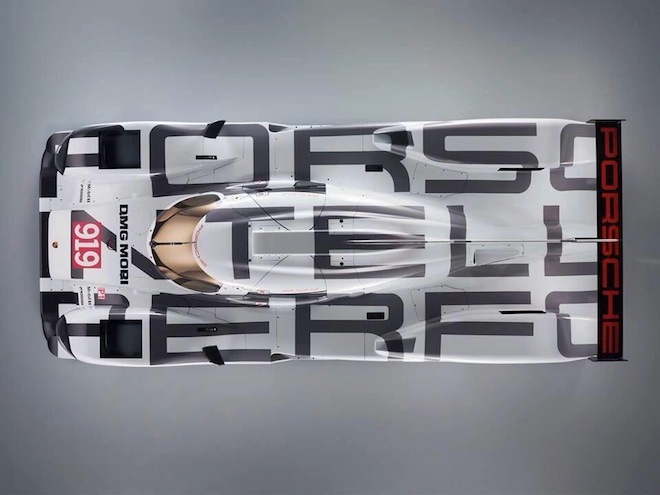 The livery that Webber's Porsche will run in the WEC