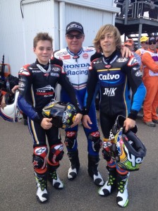 Luca (left) with dad Wayne Gardner and older brother Remy
