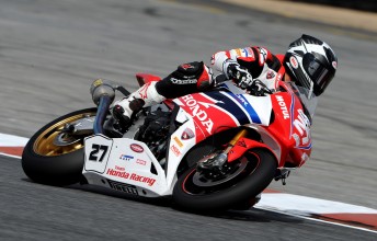 Team Honda scoops pole