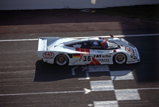 The Dauer 962 thwarts the Toyota C90 effort by a lap
