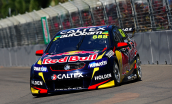 Craig Lowndes topped Sunday morning qualifying