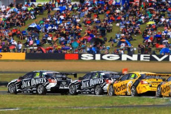 The four Altimas running line-astern at Ipswich in 2013