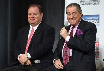 The grandson of Felix Sabates (right) co-owner of Chip Ganassi's NASCAR team has been shot dead
