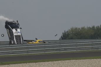 Tomas Enge escaped this incident