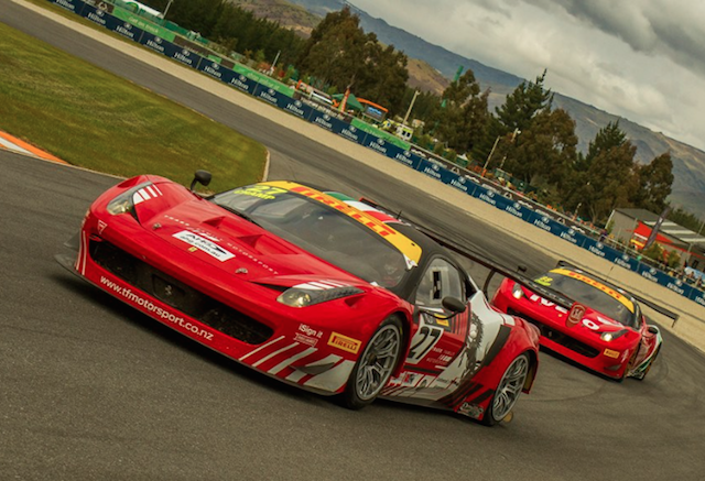 The Trass Family Motorsport Ferrari GT3 at Highlands Park