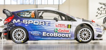 Livery inspired by classic Ford rally cars