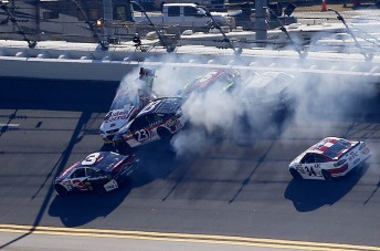 A big crash early left a number of drivers furious
