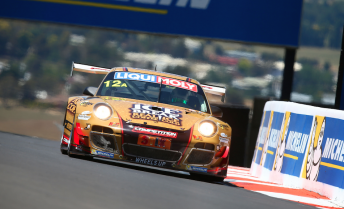 Pither took 11th in the Bathurst 12 Hour, despite rear-end damage hurting the Porsche's straightline speed
