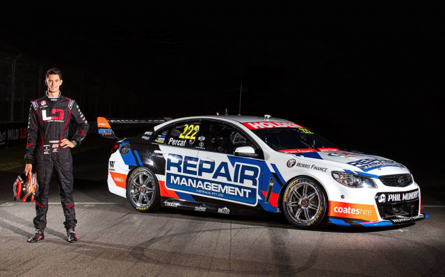Nick Percat with the Repair Management Holden
