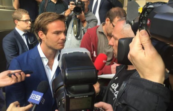 Giedo van der Garde outside court. pic: ABC news