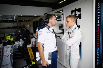 Valtteri Bottas is in doubt for Sunday's race
