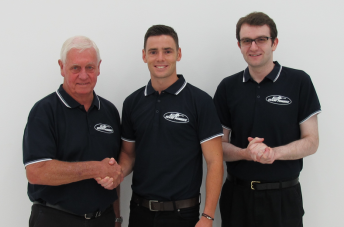 Pye, pictured here with Johnson and Story, will be entrusted with the #17 Ford