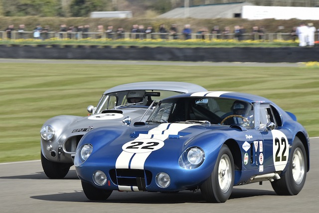 Claude Nahum drives a Shelby Daytona Coupe at 73rd Members' Meeting