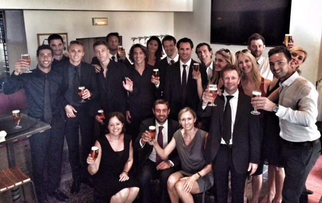 Daniel Ricciardo posted this image following the funeral with the message "For Jules"