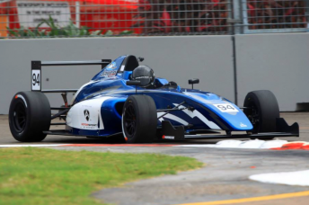 Jordan Lloyd on his way to the first ever pole position in the CAMS Australian Formula 4 Championship